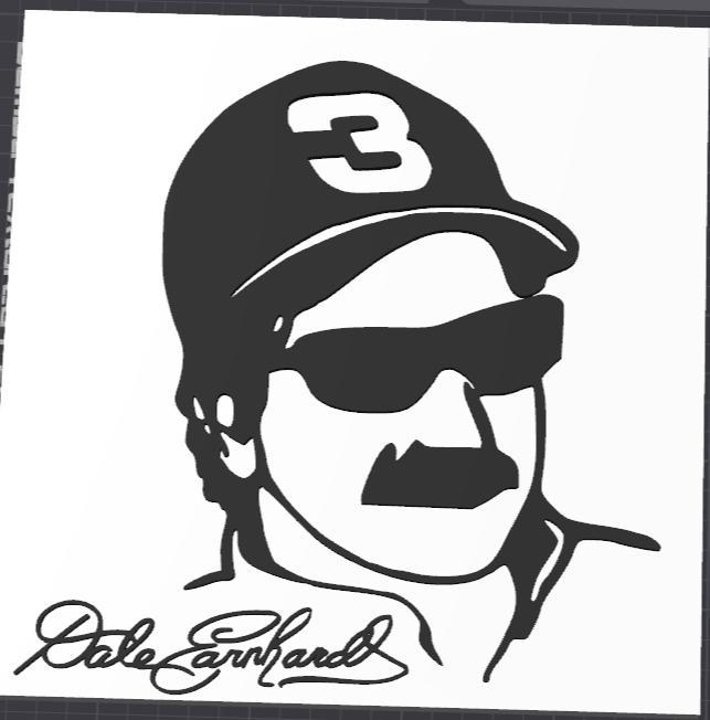 Dale Earnhardt Face Plaque