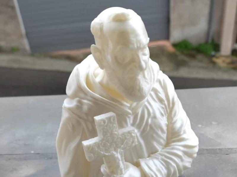 PADRE PIO - FATHER PIUS BUST with 2 heads