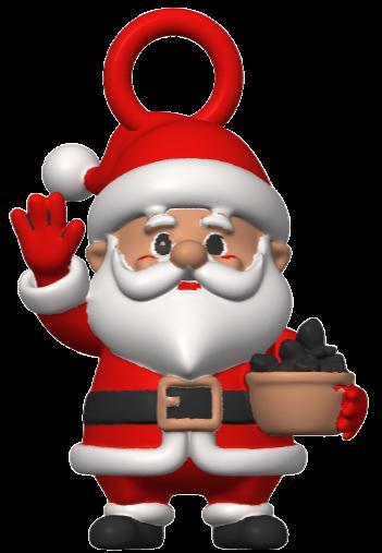 Santa With His Coal Bucket