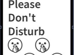 Do Not Disturb Sign