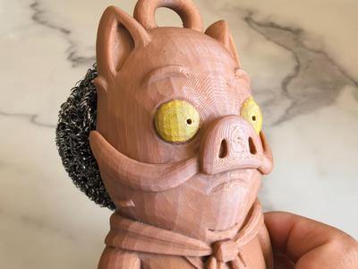 Langlangshan Little Monster Steel Wool Pot Scrubber (Replaceable)