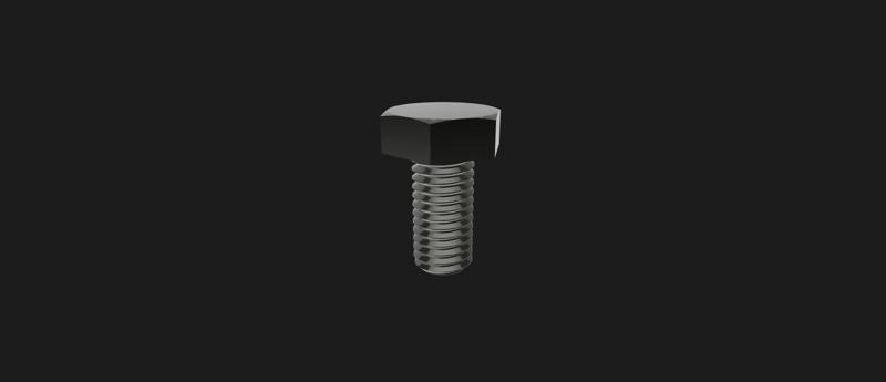 M20 DIN933 hexagon head screw with thread up to head 40-160mm