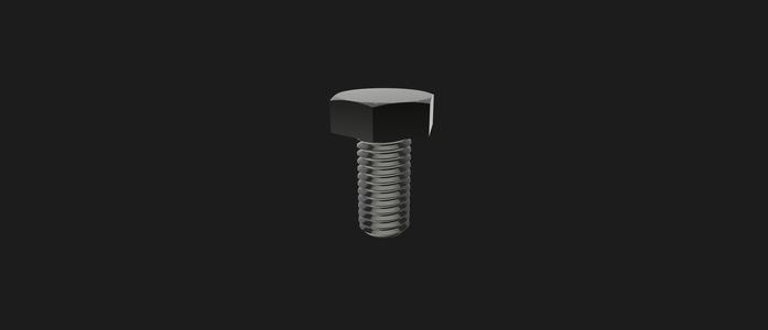 M20 DIN933 hexagon head screw with thread up to head 40-160mm