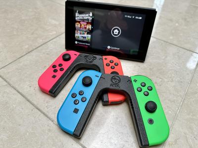 JoyCon grip - multiple variants - STEP file included to customize your own