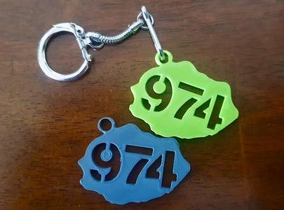 La Réunion Island Keyring