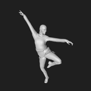 Elf Statue Low-poly 3D model