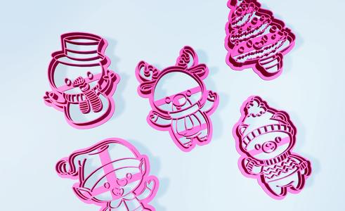 Premium Christmas Characters Cookie Cutters