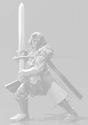 Young Ned Stark Wielding Ice Model 2