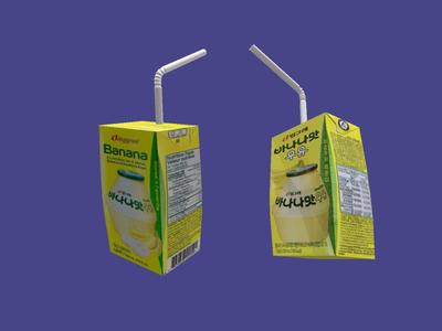 binggrae banana milk 3D model