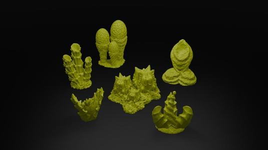 Sporelands Alien Fungal Bundle Volume 1 – 3D Printable Sci-Fi Terrain for Tabletop Games & RPGs