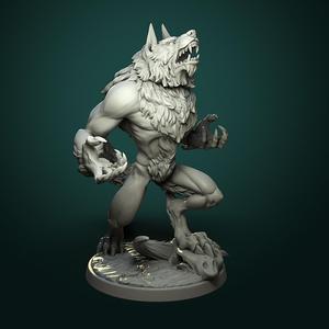 Furious Werewolf pre-supported (2 variants)