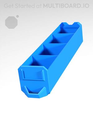 1x1x4-Deep - Grid Divided - Multibin Simple Drawer