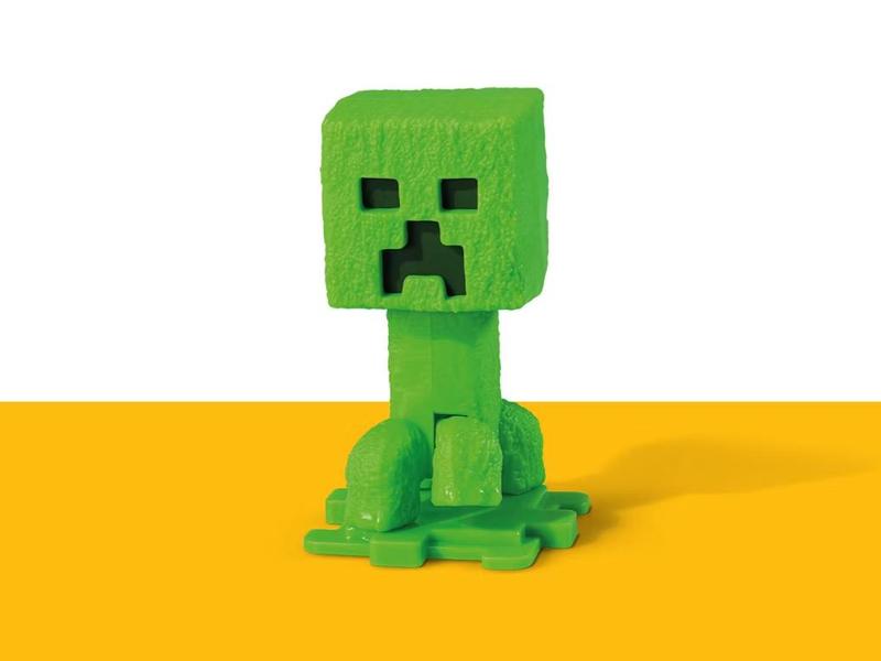 minecraft mc donalds happy meal creeper figure