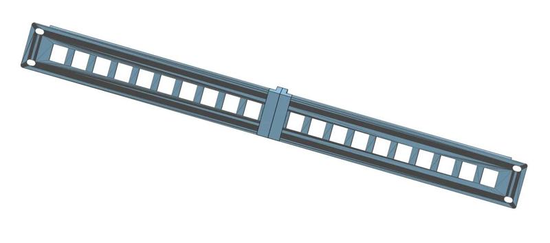 Patch Panel 19" - split for smaller printer   
