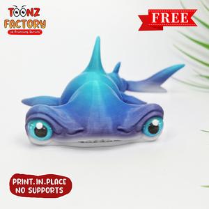 Flexi Print-In-Place Hammer head shark articulated
