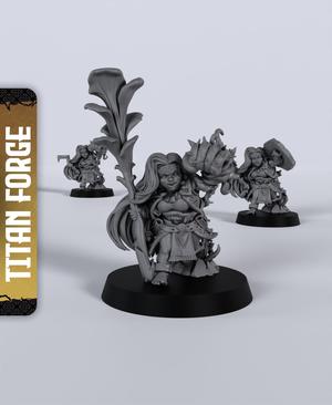 Dwarf Druid - With Free Dragon - 5e DnD Inspired for RPG and Wargamers