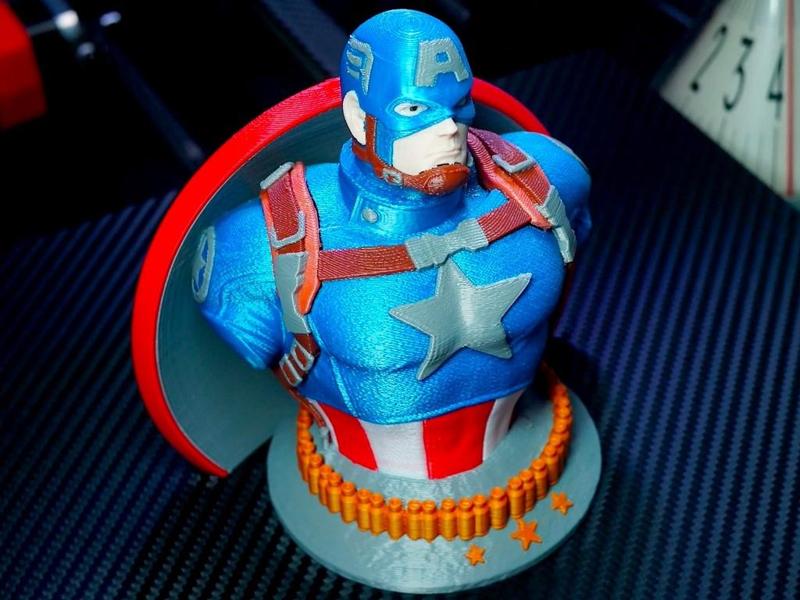 Multicolor Marvel Avengers Captain America Support Free Remix MMU ERCF ERCP