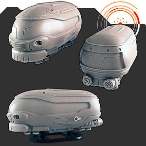 Sci-fi Vehicles: Hover Van [Support-free]
