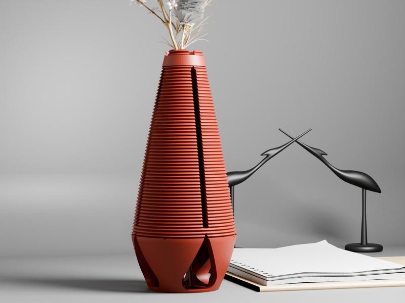 VASE OWEN POUR FLEURS SÉCHÉES