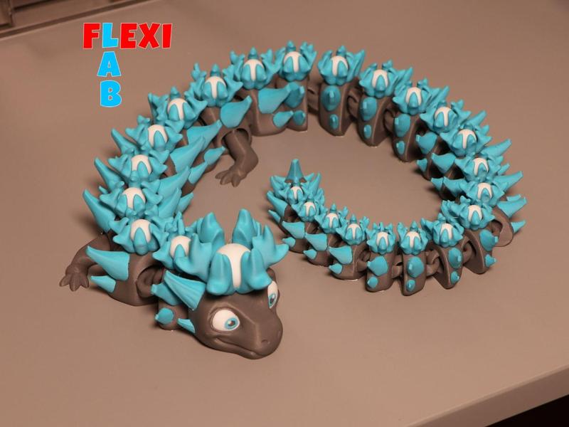Articulated Dragon Pearl-Dragon Flexi LAB Fidget