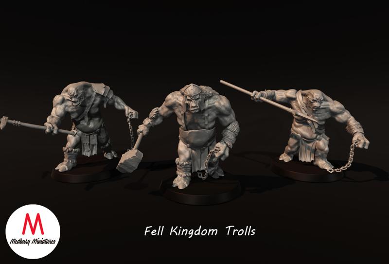 3 Fell Kingdom Trolls