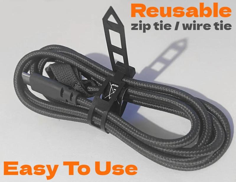 Reusable Cable Tie / Zip Tie - Easy to use   