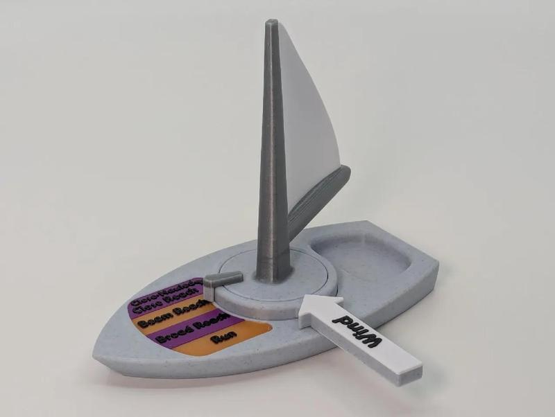 Port Tack Version Of The Educational Sailboat Toy   