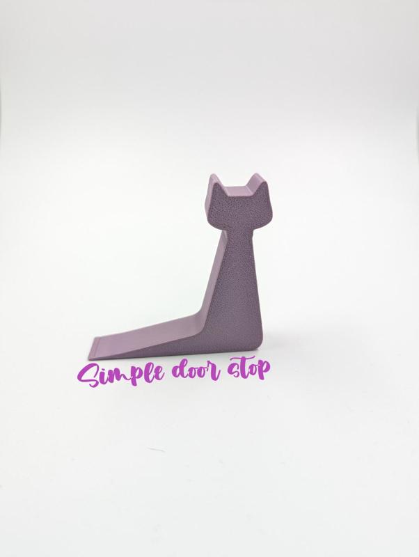 Simple door stop cat