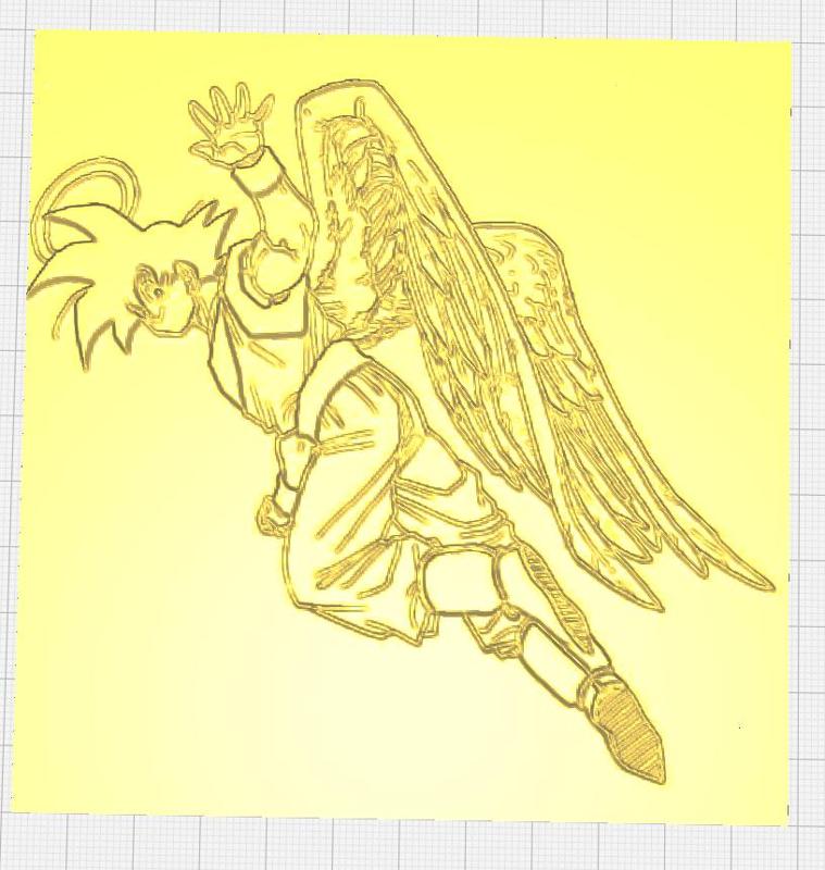 Dead Goku Lithophanes