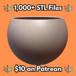 Full Size Fish Bowl Aquarium for Pet Fish MineeForm FDM 3D Print STL File