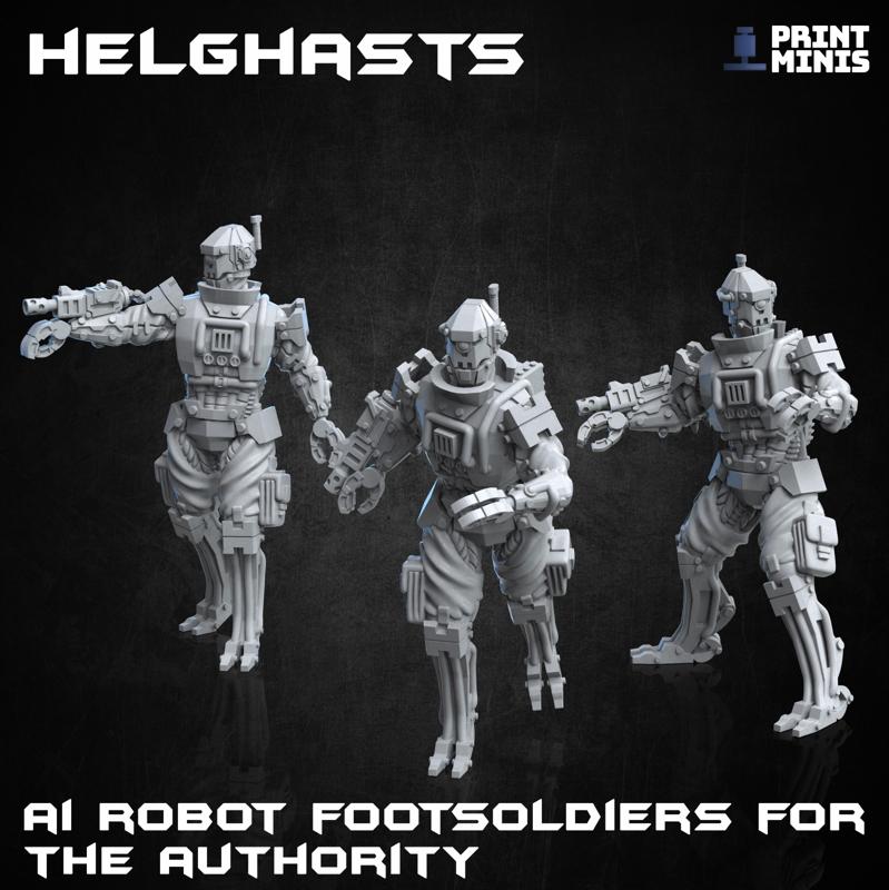 Helghast Footsoldier Robots x3 - Automata Collection