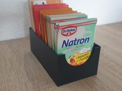 Box für Backzutaten, Teebeutel, Luftballons