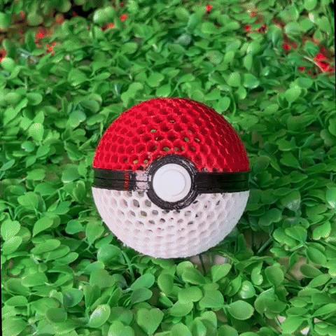 Airless Pokeball -  Pokemon ball - STL & 3mf Multicolor