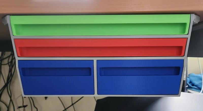 Giant underdesk cabinet with 4 drawers   