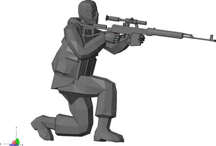 Sniper Figurine