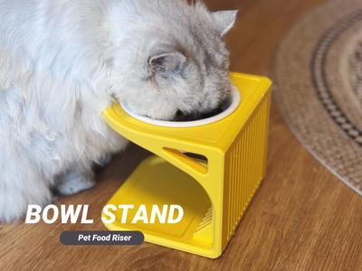 Cat Food Bowl Stand
