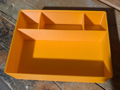 Low-profile 4x3 Gridfinity Organizer Bin
