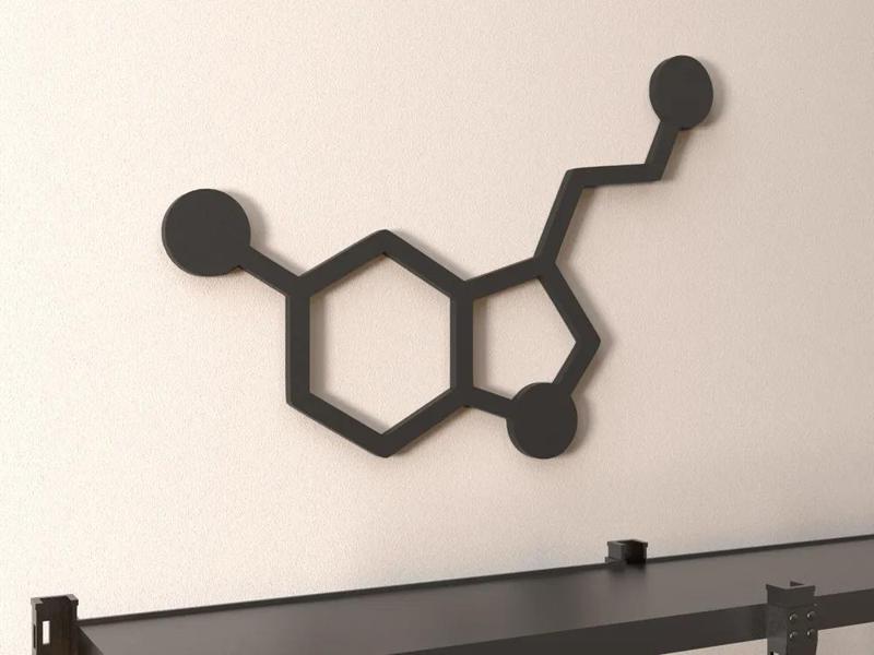 The Molecule Of Love - Serotonin Wall Art