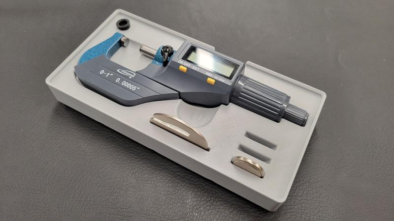 iGaging 1in 25mm Digital Micrometer Gridfinity