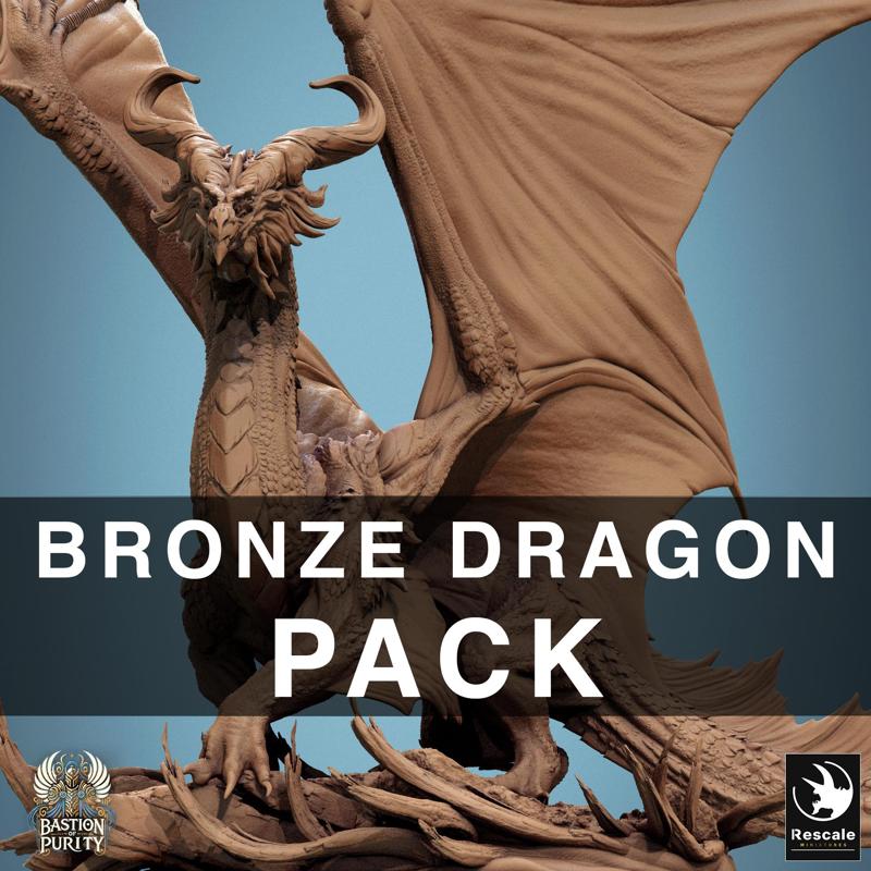 Pack Legendary Metallic Bronze Dragon