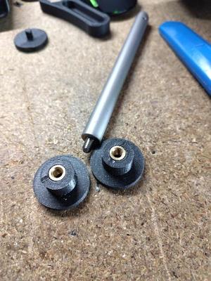 Support with M6 metal Insert hole for Ø12 mm Optical Post 150 mm lenght [TR150/MJP, Thorlabs]