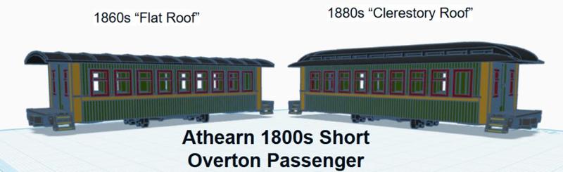 1860s/1880s Athearn Overton Passenger Car (HO SCALE)