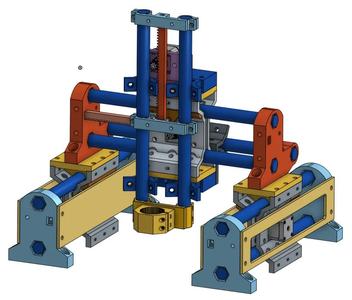 Mostly-Printed Rack & Pinion XYZ machine (MPR&P)   