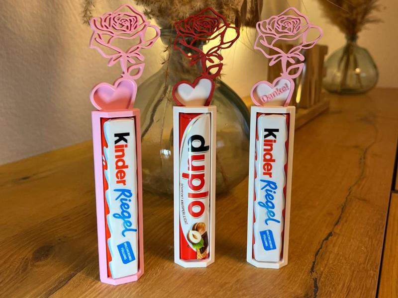 Roses Meet Chocolate for Duplo & Kinder Surprise Bars