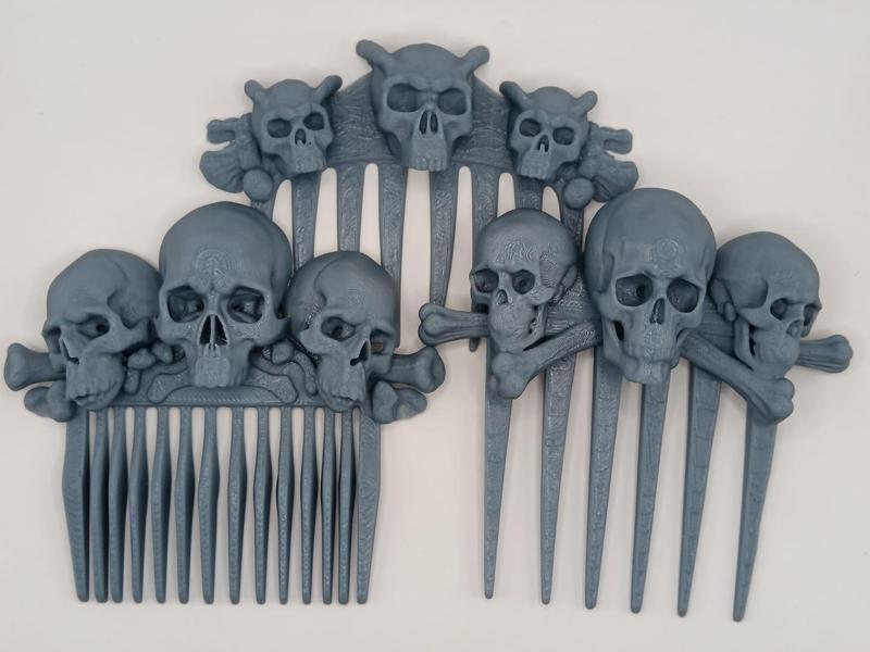 Skulls Hair Combs