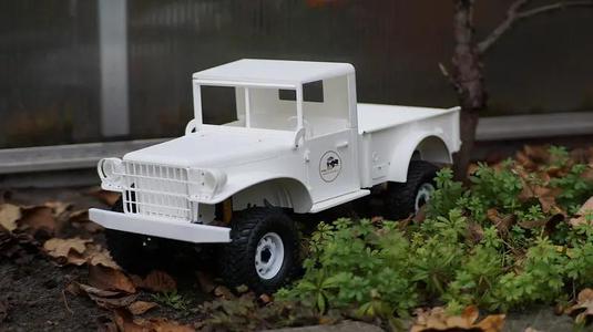 LIKE DODGE M37 1/4 TON TRUCK - BODY FOR RC4WD TF2 LWB 313MM CHASSIS