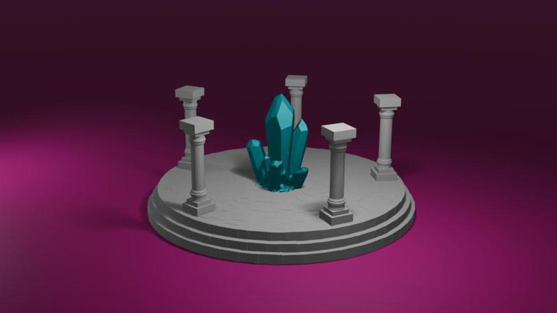 Circle of the Elders – Arcane Core Edition | 3D Printable Fantasy Terrain Shrine