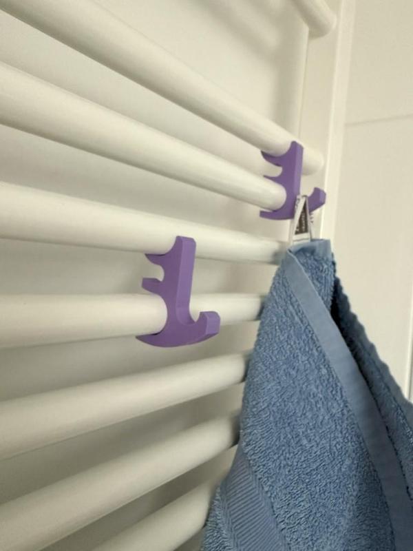 Handtuchhaken für Sprossenheizkörper