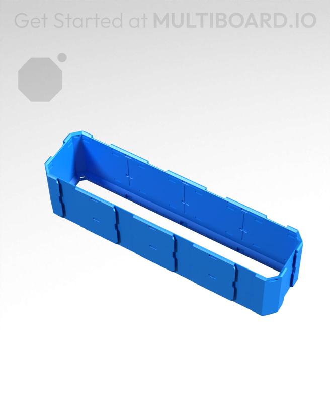 4x1x1 - Full Multipoint Rail - Standard Click-In Multibin Shell Extension