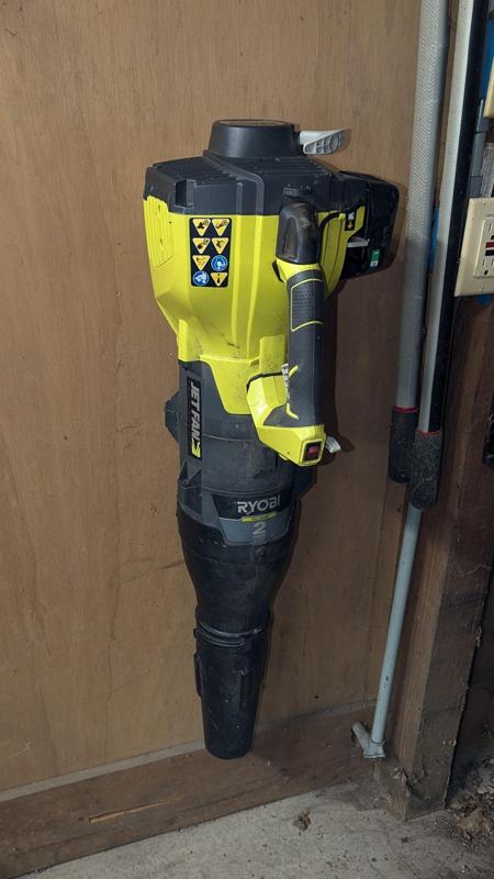 Ryobi 2-Cycle "Jet Fan" Leaf Blower Wall Bracket / Mount / Hanger